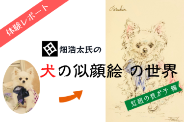 【 驚きの動画 】犬の似顔絵・肖像画｜田畑浩太氏のライブドローイングで虹組の愛犬に逢いませんか