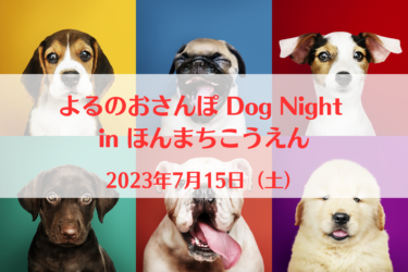 よるのおさんぽ Dog Night in ほんまちこうえん（2023年7月15日（土））｜本町公園（和歌山県和歌山市）